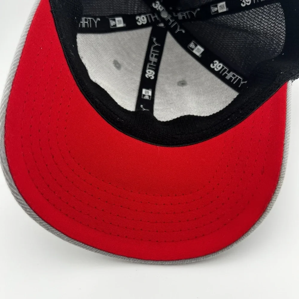 Kansas City Chiefs New Era 39THIRTY Youth Flex Fit Hat Gray Black NFL Cap
